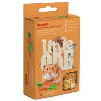 Little One бисквиты с морковью для хомяков, крыс, мышей и песчанок 