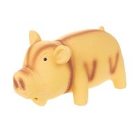 Petmax Игрушка для собак Поросёнок коричневый, латекс, 15 см 