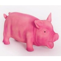 Petmax Игрушка для собак Поросёнок розовый латекс 15 см 