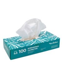 ЧИСТОВЬЕ Салфетки 2*слойные бумажные вытяжные 100 шт/уп 