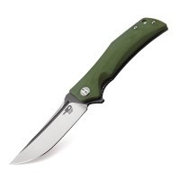 Складной нож Bestech Scimitar, сталь D2, рукоять G10, зеленый 