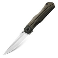 Складной нож Bestech Thyra, сталь M390, рукоять титан/Carbon 