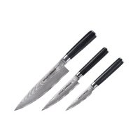 Набор из 3 ножей "Samura DAMASCUS" (10, 21, 85), G-10, дамаск 67 слоев 