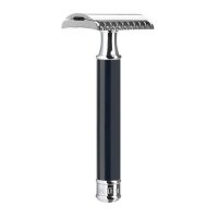 Т-образная бритва Muehle Traditional, черная смола, open comb 