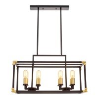 Подвесная люстра Lumina Deco Waldorf LDP 1140-8 BK+MD Waldorf