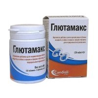 Candioli Глютамакс Кормовая добавка для нормализации работы печени у кошек и собак, 20 таблеток 