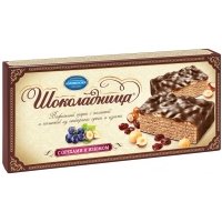 Вафельный торт Шоколадница с орехами и изюмом 250г 