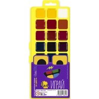 Акварель медовая Играй, 24 цвета, без кисти 