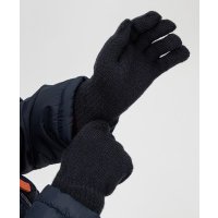 Перчатки вязаные синие Button Blue 222BBBMX76011000