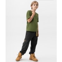 Брюки-карго с карманами синие Button Blue 222BBBJC63030100