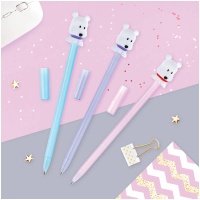 Ручка шариковая MESHU "Cute Bear" 0,7мм, синяя, корпус ассорти