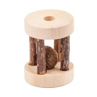 Petmax Игрушка для кошек Ролл с мататаби палочками и мячом из кошачьей мяты 4,9 см 
