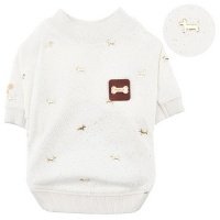 PUPPIA Футболка для собак "Gia", слоновая кость, ХL, 35.5см (Южная Корея) 