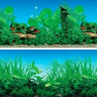 LAGUNA Фон Прибрежные заросли/Зеленый микс д/аквариума 500*1000мм 