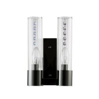 Бра Crystal Lux OTONO AP2 BLACK CHROMIUM/TRANSPARENTE 