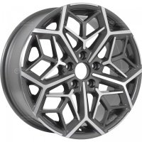 Колесный диск KDW KD1710 7x17/5x114.3 D66.1 ET50 Grey_Front_Polished