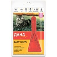 ДАНА УЛЬТРА Капли на холку для кошек и котят от 4 кг, 1 пипетка 