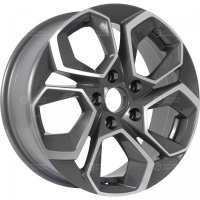Колесный диск KDW KD1620 6.5x16/5x112 D57.1 ET45 Grey_Front_Polished