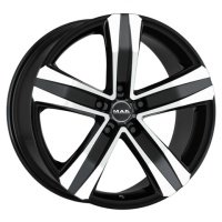 Литые колесные диски MAK STONE 5 7.5x18 5x108 ET45 D63.4 Чёрный глянцевый с полированной лицевой частью (F75805TBM45GD3X)