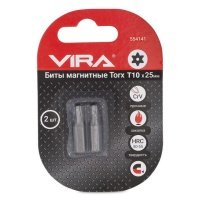 биты VIRA Torx T 10х25мм магнитные CR-V 2шт 554141