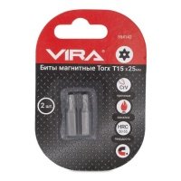 биты VIRA Torx T 15х25мм магнитные CR-V 2шт 554142