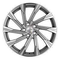 Литые колесные диски KHOMEN 1901 (RAV4) 7.5x19 5x114.3 ET40 D60.1 Серый с полированной лицевой частью (KHW190100GRF)