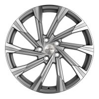 Литые колесные диски KHOMEN 1901 (RAV4) 7.5x19 5x114.3 ET40 D60.1 Чёрный глянцевый с полированной лицевой частью (KHW190100BLF)