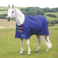 SHIRES HIGHLANDER Попона прогулочная для лошади "Original", 600D, 100g, 155, синий 