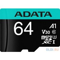 Карта памяти A-Data Micro SDXC 64GB (AUSDX64GUI3V30SA2-RA1) AUSDX64GUI3V30SA2-RA1
