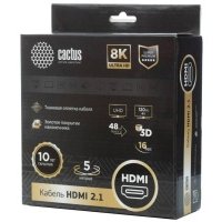 Кабель Cactus CS-HDMI.2.1-1 HDMI (m)/HDMI (m), ver 2.1, 1м.