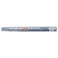 Маркер-краска Uni "Paint" PX-21, 0,8-1,2 мм, алюминиевый корпус, серебристый