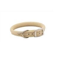 ZooM ошейник кожаный круглый Cord (22-26 см., Бежевый) 