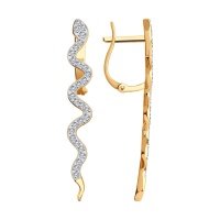 Серьги SOKOLOV из золота с фианитами