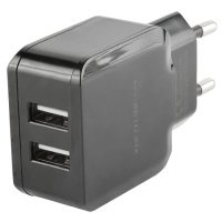 Сетевое зарядное устройство Red Line 2 USB (модель NC-2.4A), 2.4A, + кабель Type-C, черный УТ000013632 