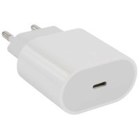 Сетевое зарядное устройство Red Line Type-C (модель PD1-3A), PD 20W + кабель Lightning, 3А, ткань белый УТ000027295 PD1-3A