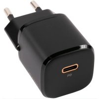 Сетевое зарядное устройство USAMS - (Модель - US-CC124 T36) USB 20W Fast Charger+ кабель Type-C – Lightning 20W PD, черный (XFKXLOGTL01) УТ000027173