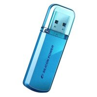 Флешка USB SILICON POWER Helios 101 64Гб, USB2.0, синий [sp064gbuf2101v1b] SP064GBUF2101V1B