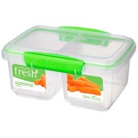 Контейнер двойной Sistema Split Fresh, 1 л Lime Green (951620)