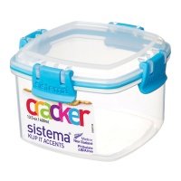 Контейнер для крекеров Sistema Klip It Cracker Accents, 400 мл Blue (61331)