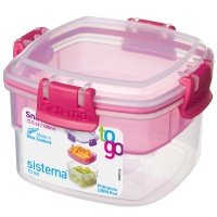 Контейнер двухуровневый Sistema To-Go Snacks, 400 мл Red (21320)
