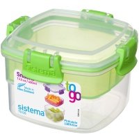 Контейнер двухуровневый Sistema To-Go Snacks, 400 мл Green (21320)