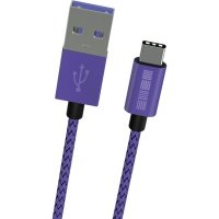 Кабель InterStep USB 3.0-USB Type-C, 1 м, Ultra Violet (IS-DC-TYPCUSBNV-000B201)