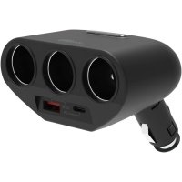 Авторазветвитель для прикуривателя Ritmix RM-32XQPD