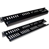 Кабельный органайзер 19" LANMASTER TWT-ORG/CV24-1U c крышкой на 24 порта 1U TWT-ORG/CV24-1U