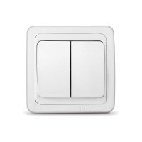 Выключатель 2-кл. СП Валери 10А IP20 бел. В0023 Universal В0023