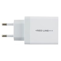 Сетевое зарядное устройство Red Line Tech 3 USB QC 3.0 White (УТ000015723)