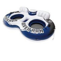 Надувной круг-кресло Intex River Run, двойной, 243х157 см, с ручками (с58837е)