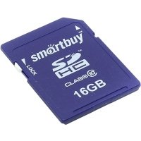 Карта памяти 16GB SmartBuy SDHC Class 10 SB16GBSDHCCL10