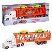 Машинка ABtoys Спецтехника автовоз инерционный со световыми и звуковыми эффектами 1:50 Машинка Спецтехника Автовоз инерционный