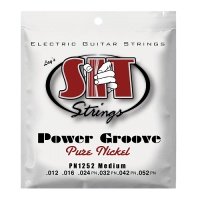 Струны SIT PN1252, Power Groove Pure Nickel Medium, 12-52